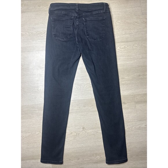 Uniqlo Jeans Womens Size 8 Black Skinny Tapered Stretch Jeans - Picture 7 of 9